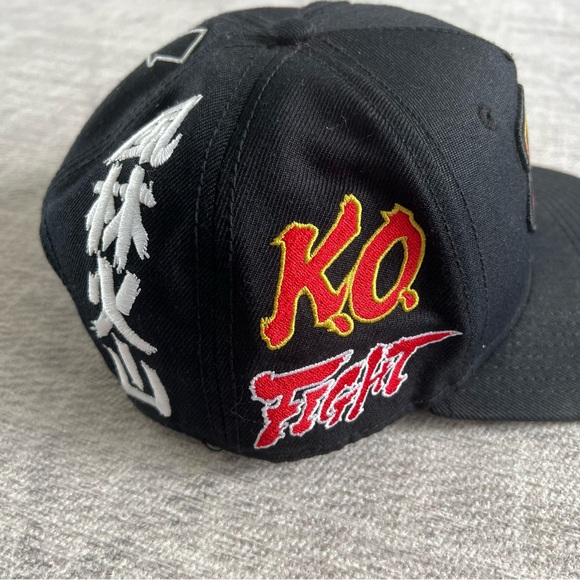Capcom Street Fighter V Ryu KO Men’s Black Fighting Video Game SnapBack Hat - Picture 4 of 8